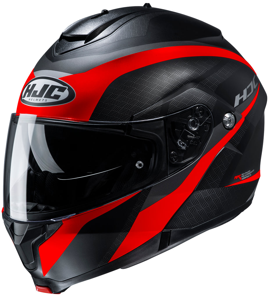 HJC C91 Modular Bluetooth Helmet Taly Graphic MC1 Red