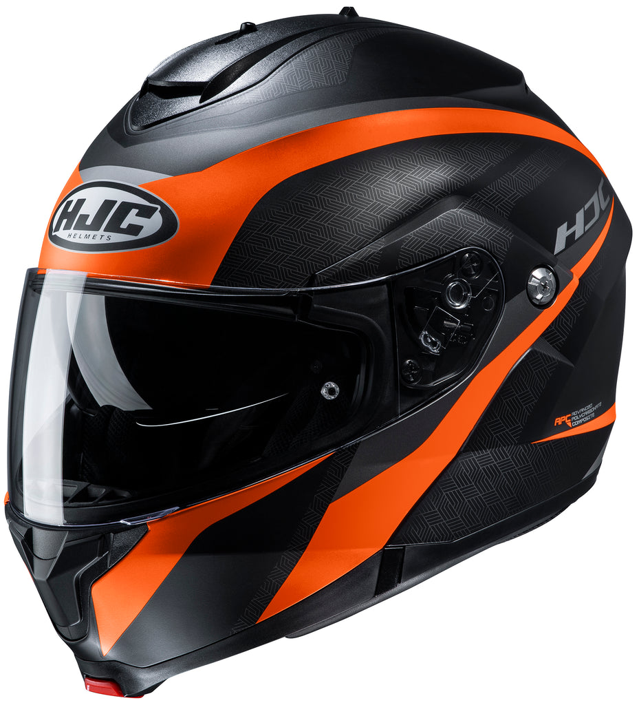 HJC C91 Bluetooth Modular Helmet Taly Graphic MC7 Orange