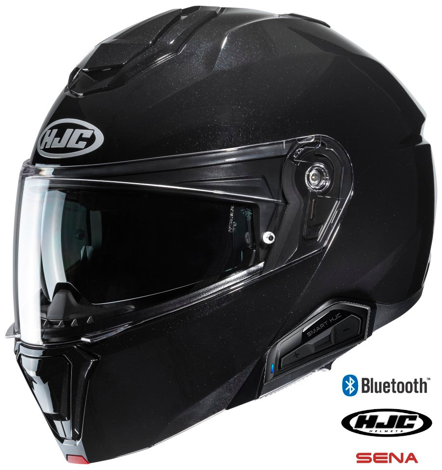 HJC i91 Modular Bluetooth Helmet Gloss Black