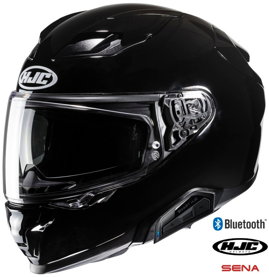bluetooth motorcycle helmets full face HJC F71 Helmet - Black iron man cosplay armor Julian Edelman New England The fit is built COLOUR:FIRETIGER