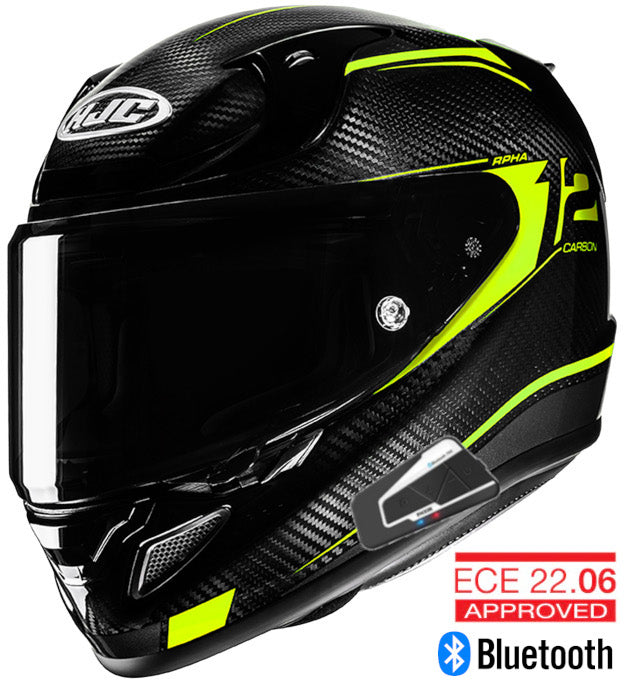HJC RPHA 12N Full Face Carbon Bluetooth Helmet Keres MC-3H