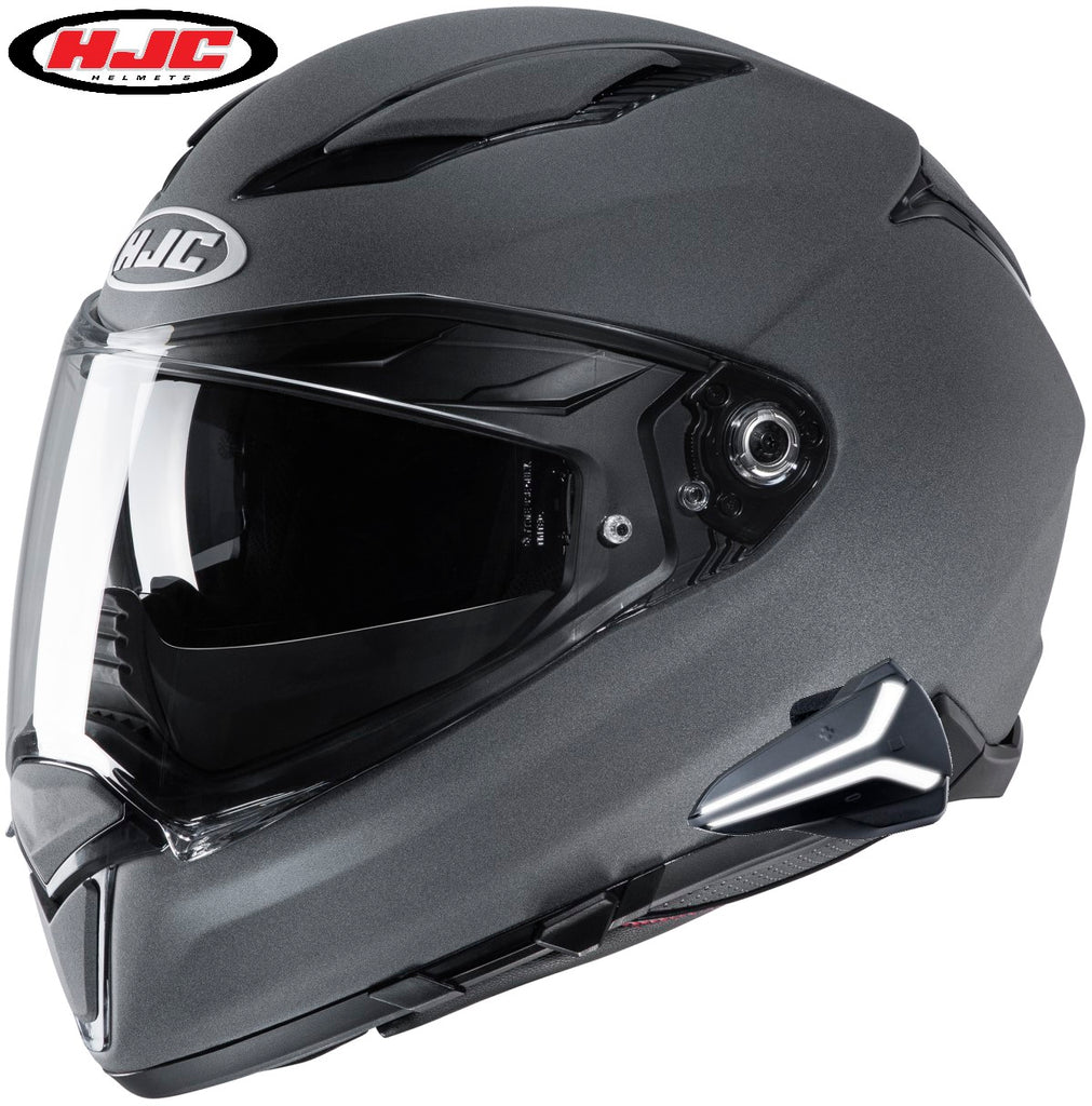 HJC F70 Sena Smart 20B Bluetooth Headset Helmet Stone Grey