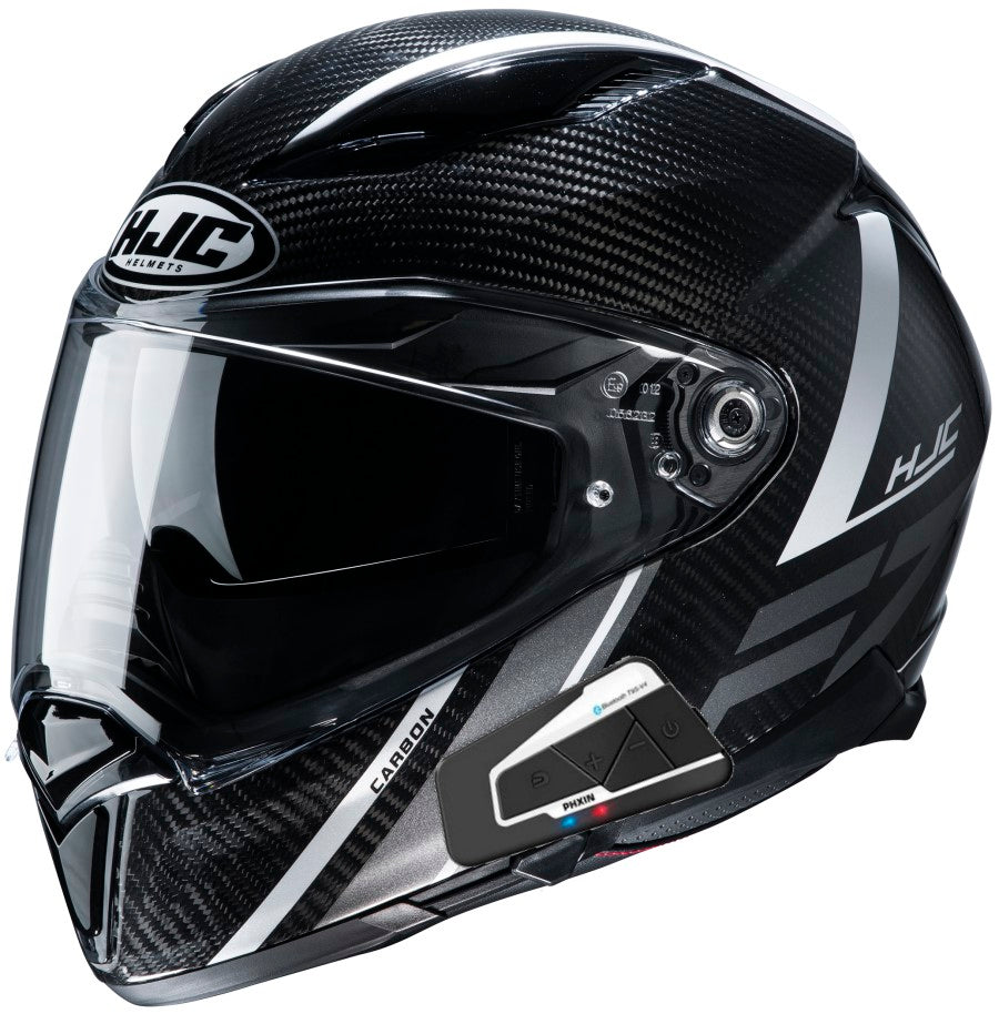 HJC F70 Full Face Bluetooth Helmet Carbon Eston MC-5