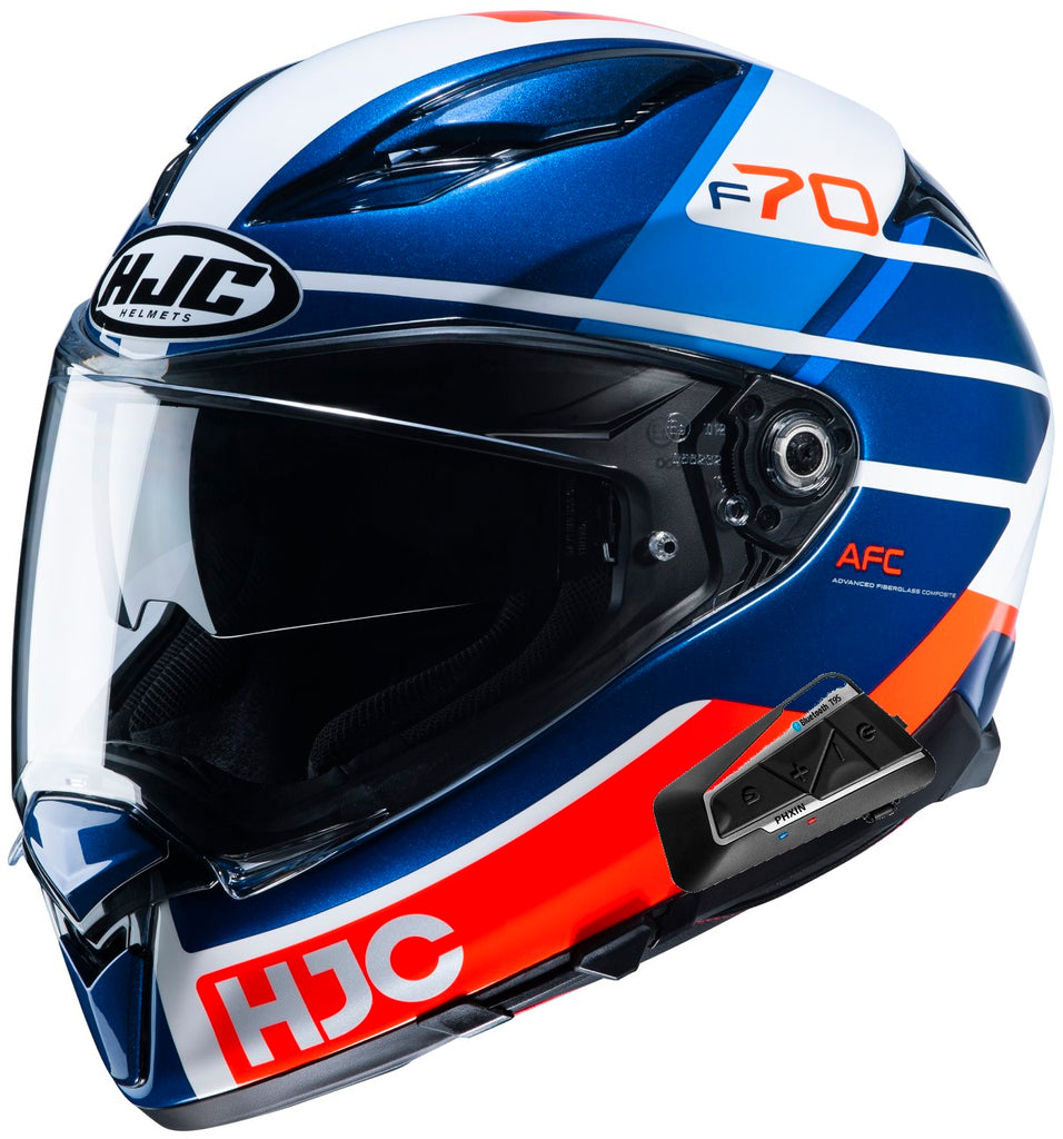 HJC F70 Bluetooth T9S Full Face Helmet Tino Graphic MC-21