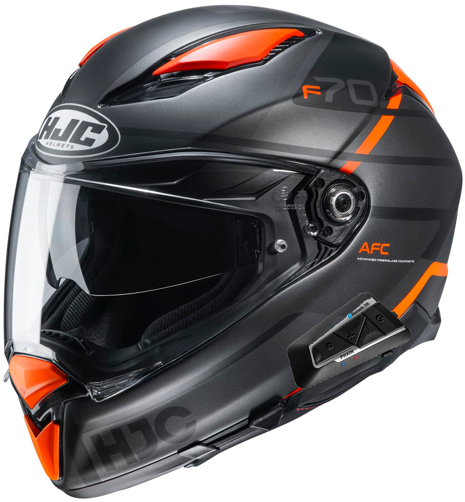 HJC F70 T9S Bluetooth Full Face Helmet Tino Graphic MC-7