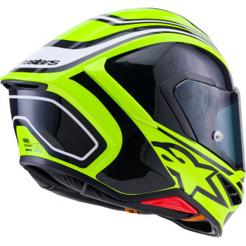 Alpinestars Supertech R7 Helmet Zeal Gloss Yellow Fluo/Black/White