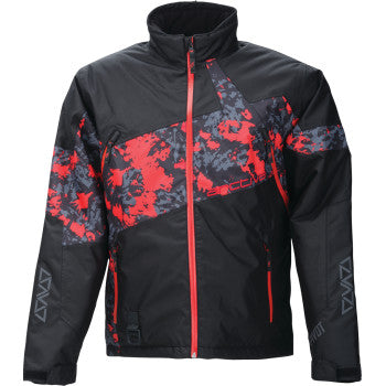 Arctiva Men's Pivot 7 Snow Jacket Camo Black/Red