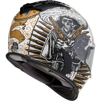 Z1R Warrant Full Face Snow Helmet Sombrero White/Gold Electric Shield