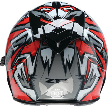 Z1R Warrant Snow Helmet Electric Shield Neuron Red/White