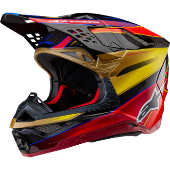 Alpinestars Supertech M10 Era Helmet-Gold/Yellow/Rio Red-M