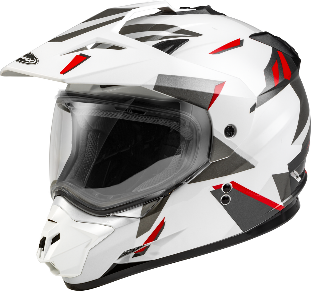 Gmax GM-11 Street Helmet Ripcord Graphic White Red