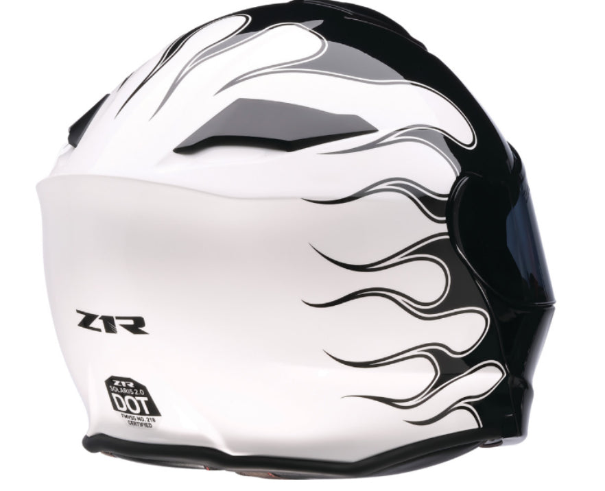Z1R Solaris 2.0 Modular Helmet  Flame Black White