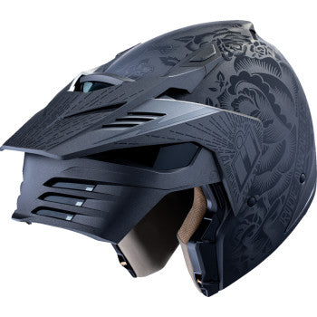 Icon Elsinore Helmet Darkgard Black