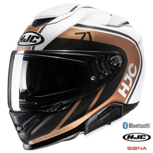 HJC RPHA 71 Full Face Bluetooth Helmet Mapos MC-9SF 11b Installed