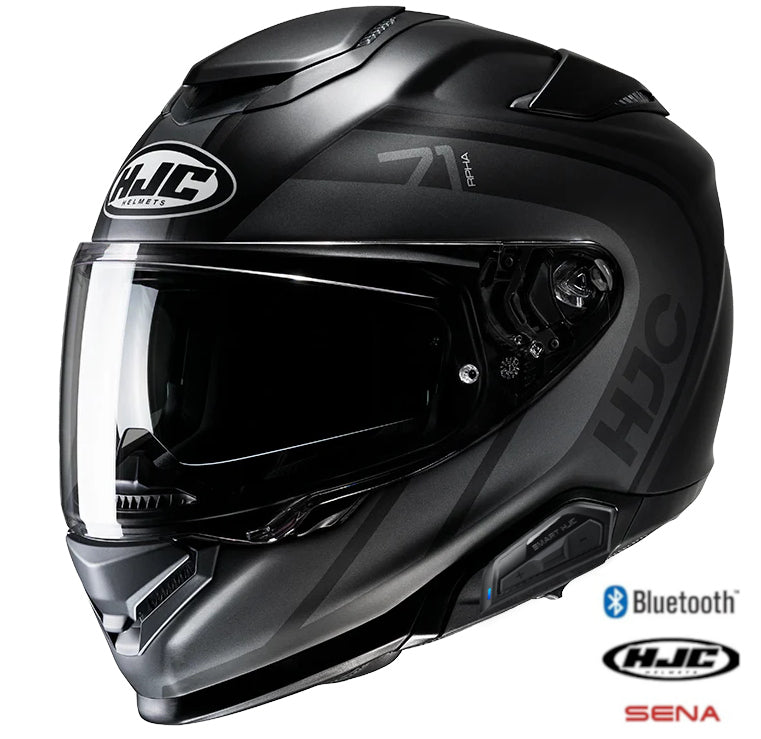 HJC RPHA 71 Full Face Bluetooth Helmet Mapos MC-5SF 11b Installed