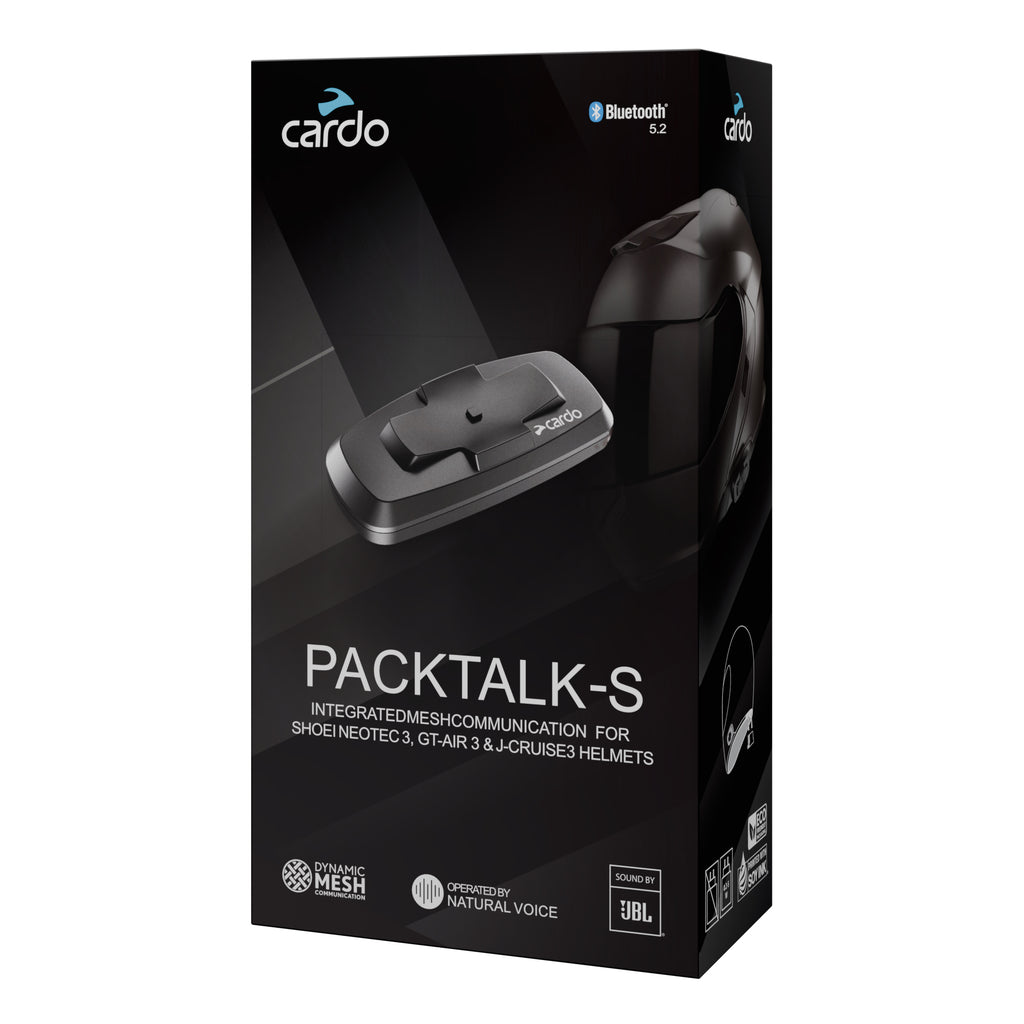 Cardo Pack Talk S for Shoei GT-Air 3, Neotec 3, J-Cruise 3 Helmets