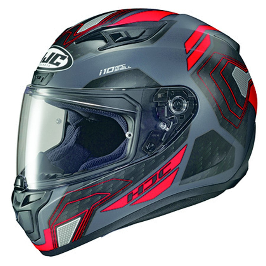 HJC i10 Full Face Helmet Sonar Graphic MC1SF Red