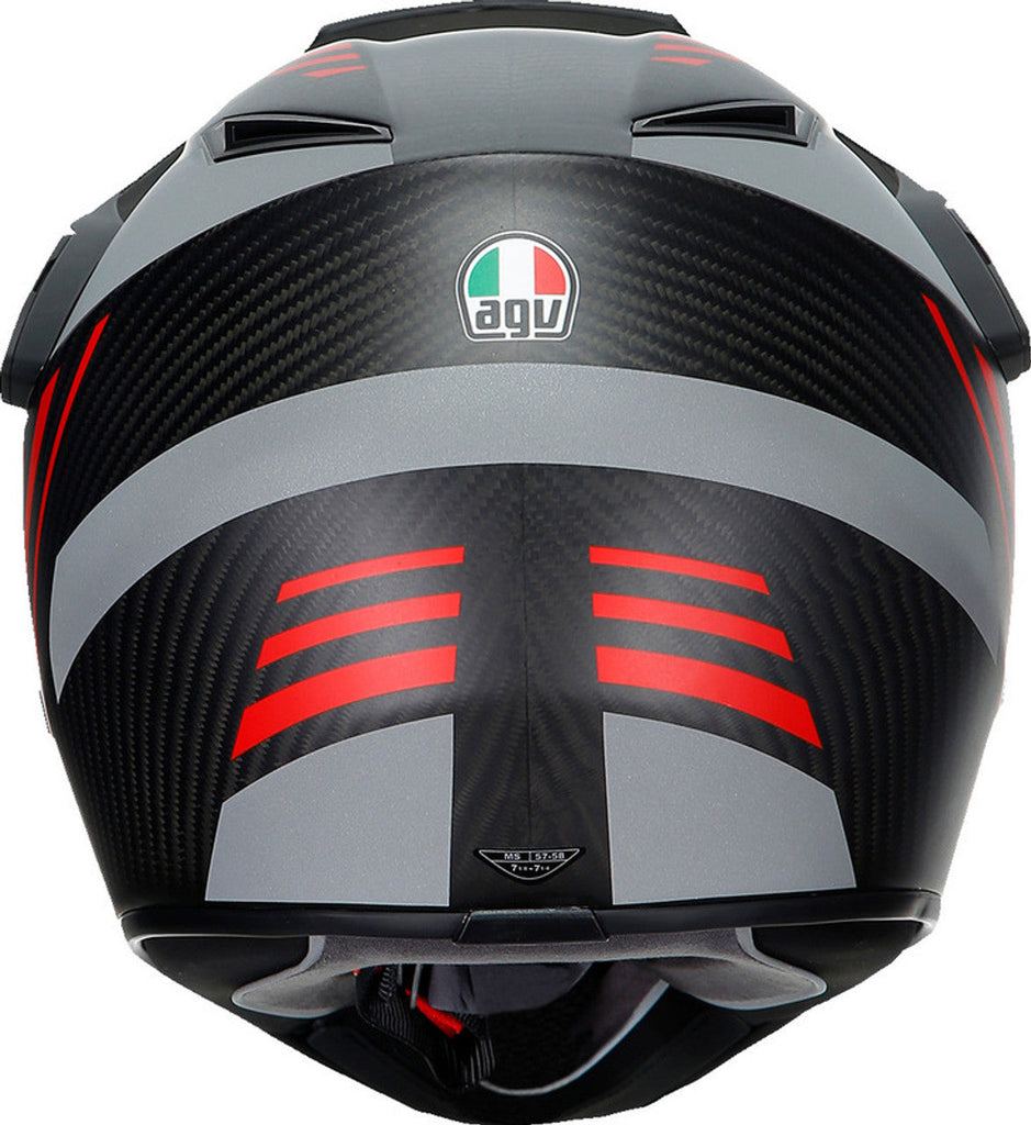 AGV AX9 Refractive ADV Helmet Matte Carbon/Red 2 Shields