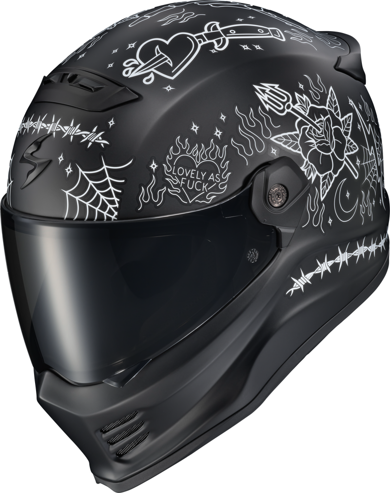 Scorpion Covert FX Full Face Helmet The Litas 2 Black