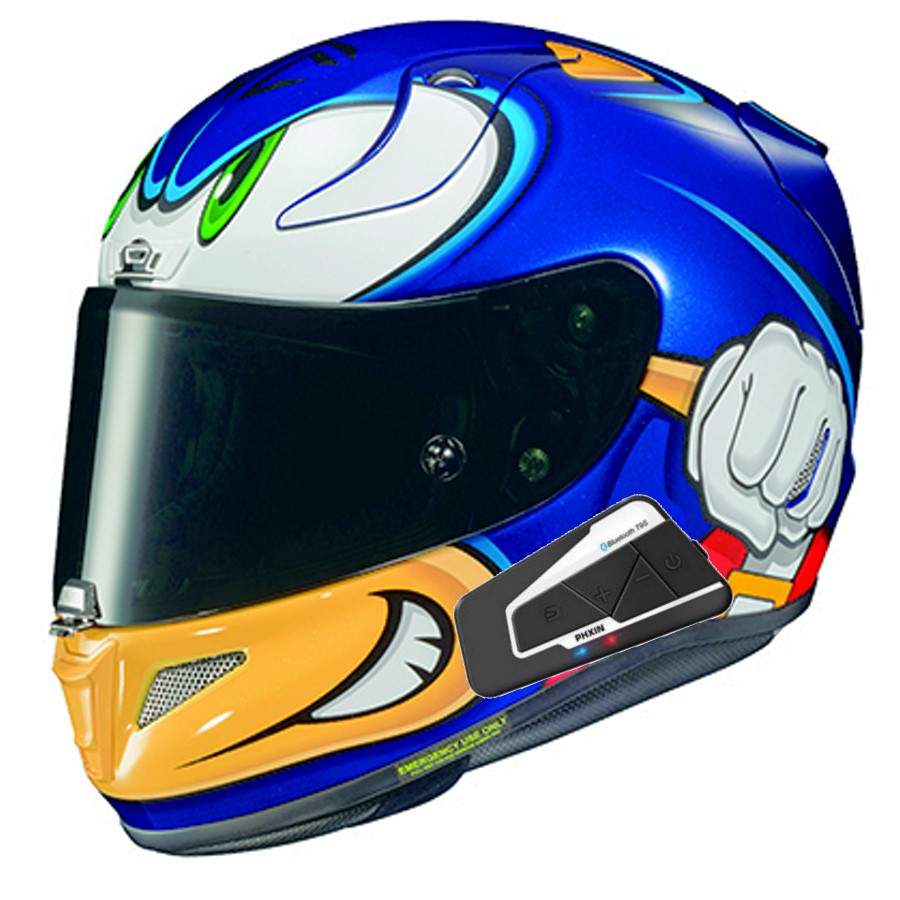 HJC RPHA 11 Pro Full Face Bluetooth Helmet Sonic Sega MC-2
