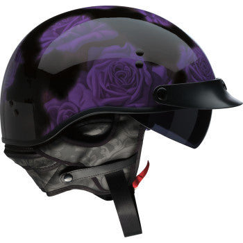 Z1R Vagrant NC Half Shell Helmet Rose Black/Purple