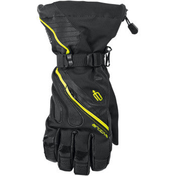 Arctiva Men's Meridian Snowmobile Glove  Black/Hi-Vis Yellow
