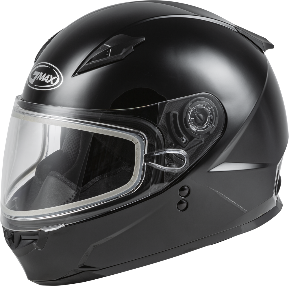 Gmax GM-49Y Youth Full Face Helmet Gloss Black Electric Shield