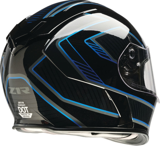 Z1R Warrant Full Face Snow Helmet Amplify Black/Blue Electric Shield