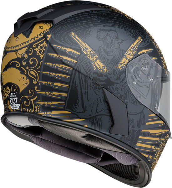 Z1R Warrant Full Face Snow Helmet Sombrero Black/Gold Electric Shield