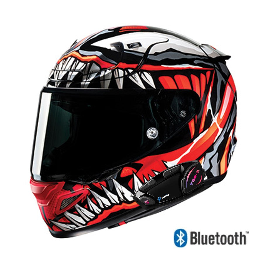 HJC RPHA 12 Full Face Bluetooth Helmet Max Venom MC-1SF