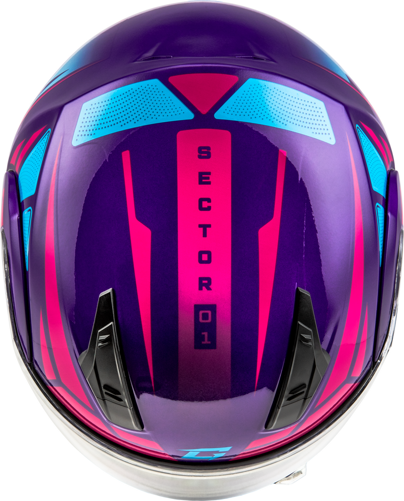 Gmax MD-04 Modular Snow Helmet Sector Violet/Pink