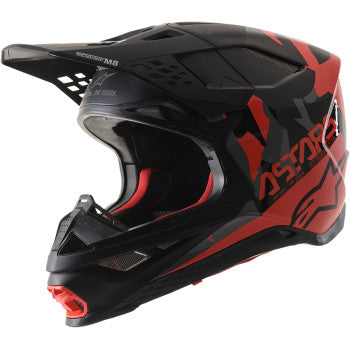 Alpinestars Supertech M8 Echo Helmet Black/Red/Gloss