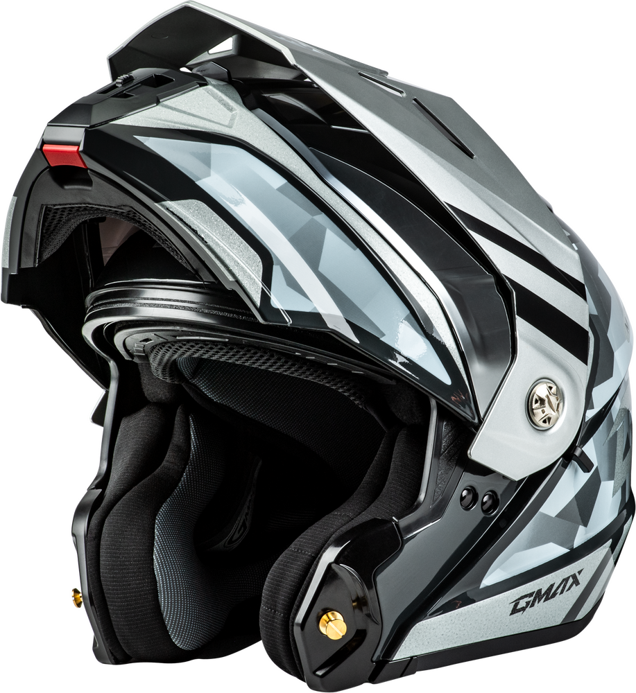 Gmax MD-74 Striker Modular Helmet Silver/Blue