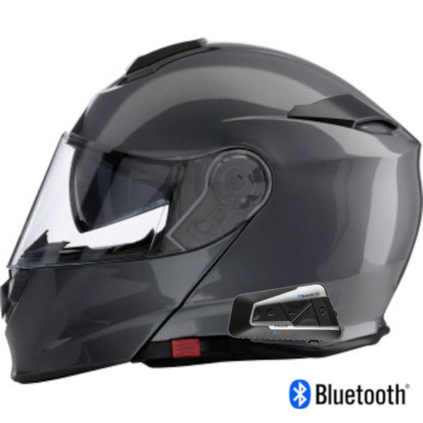 Z1R Solaris Modular Bluetooth Helmet Dark Silver