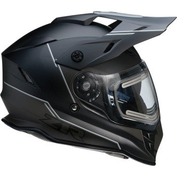 Z1R Range Dual Sport Snow Helmet Bladestorm Black/White Electric Shield