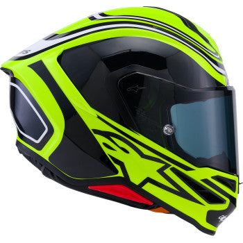 Alpinestars Supertech R7 Helmet Zeal Gloss Yellow Fluo/Black/White