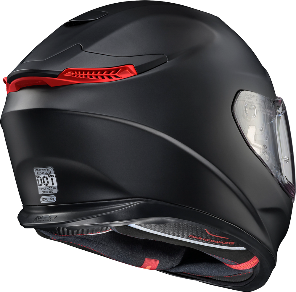 dot approved helmet scorpion exo Scorpion EXO-Eclipse Full Face Helmet Matte Black Large