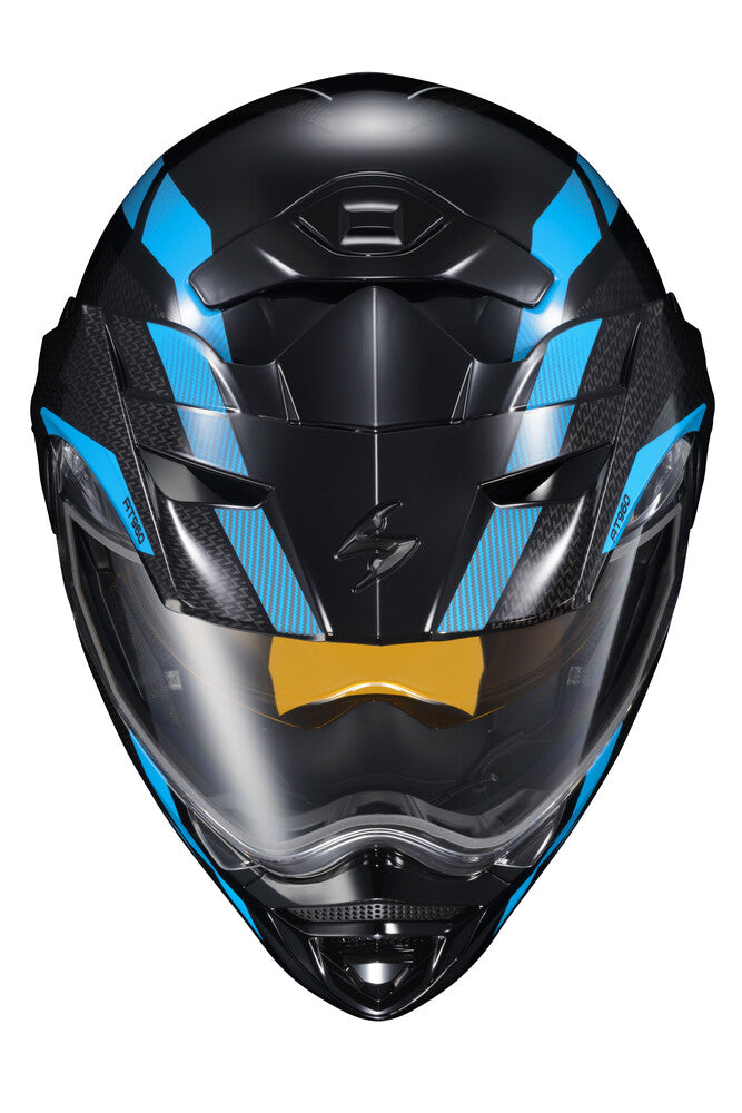 Scorpion EXO-AT960 Snow Helmet Hicks Blue Dual Lens