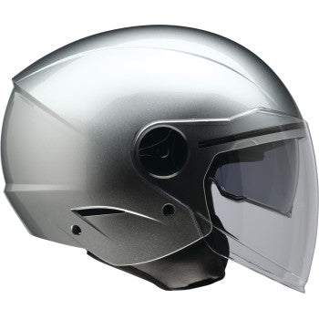 Z1R Scuzzi Open Face Helmet Silver