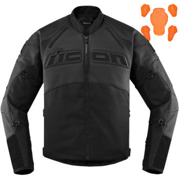 Icon Contra 2 CE Men's Motorcycle Jacket Stealth