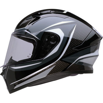 Z1r Talon Full Face Helmet Nighthawk Black Gray White