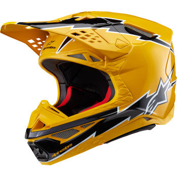 Alpinestars Supertech M10 Off Road Helmet Ampress MIPS Gloss Black/Yellow