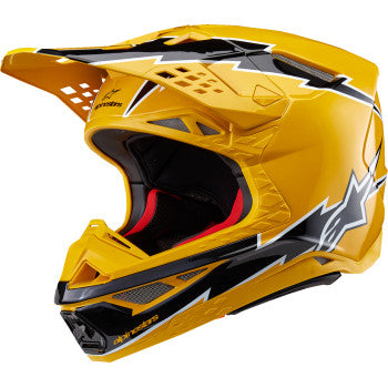 alpinestar dirt bike helmets Alpinestars Supertech M10 Ampress Helmet-Black/Yellow-XS