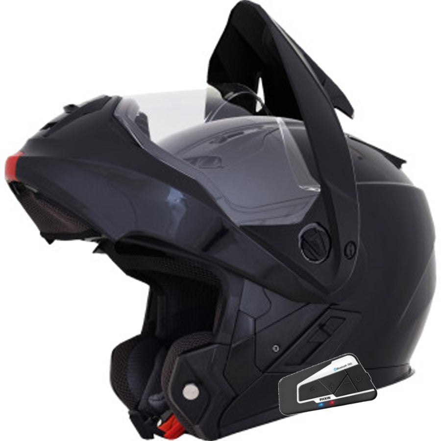 AFX FX-111DS Modular Dual Sport Bluetooth Helmet Gloss Black