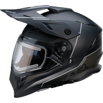 Z1R Range Dual Sport Snow Helmet Bladestorm Black/White Electric Shield