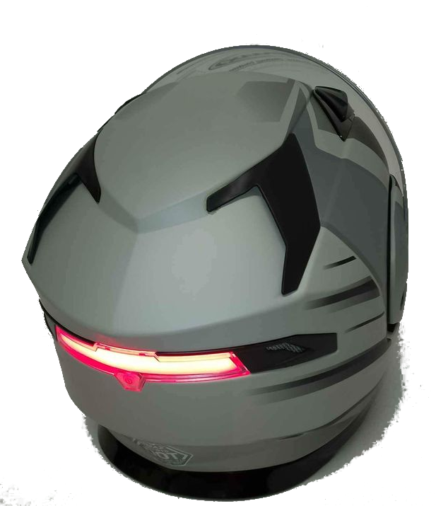 Gmax MD-01S Modular Street Helmet Descendant Matte Gray Silver