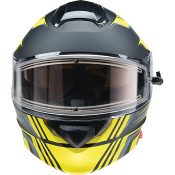 Z1R Solaris Modular Snow Helmet First Tracks Black/Hi-Viz  Electric Shield