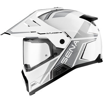 Sena Outlander Helmet Gloss White