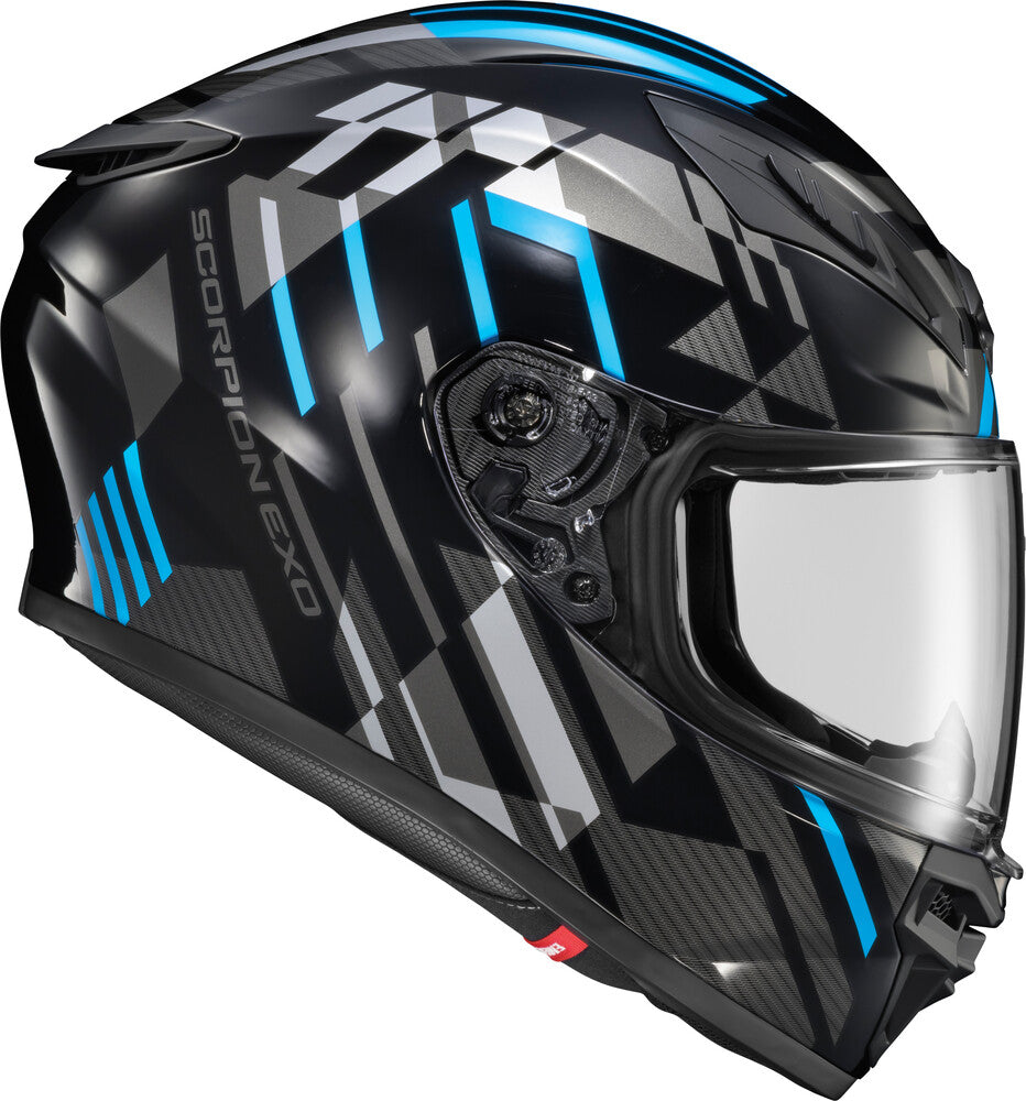 Scorpion EXO-R430 Full Face Helmet Paradox Light Blue