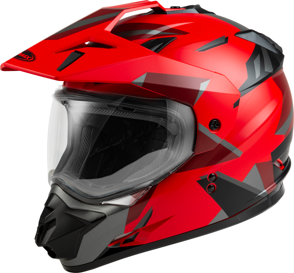 Gmax GM-11 Street  Helmet Ripcord Graphic Red